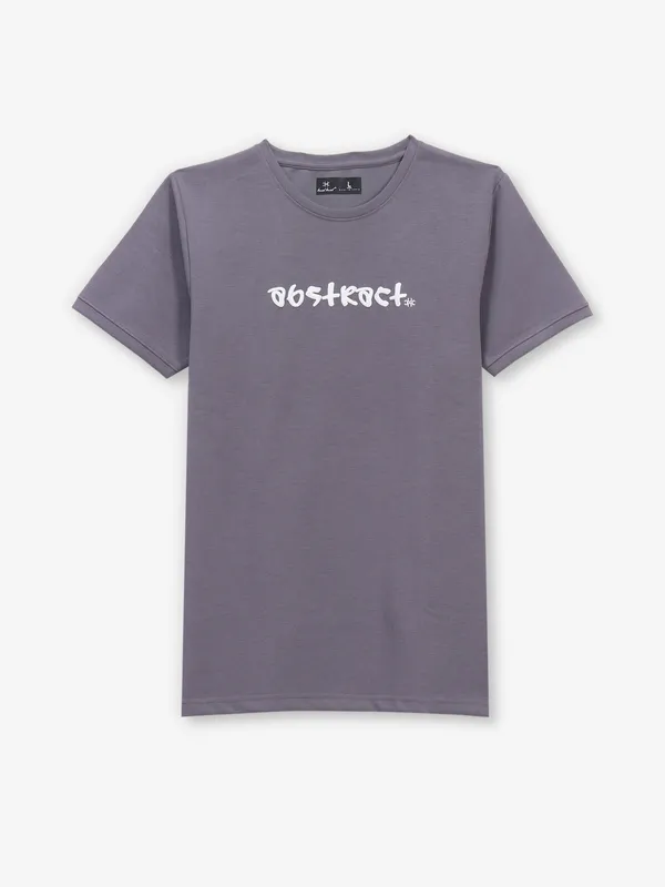 KUCH KUCH purple logo printed cotton t-shirt