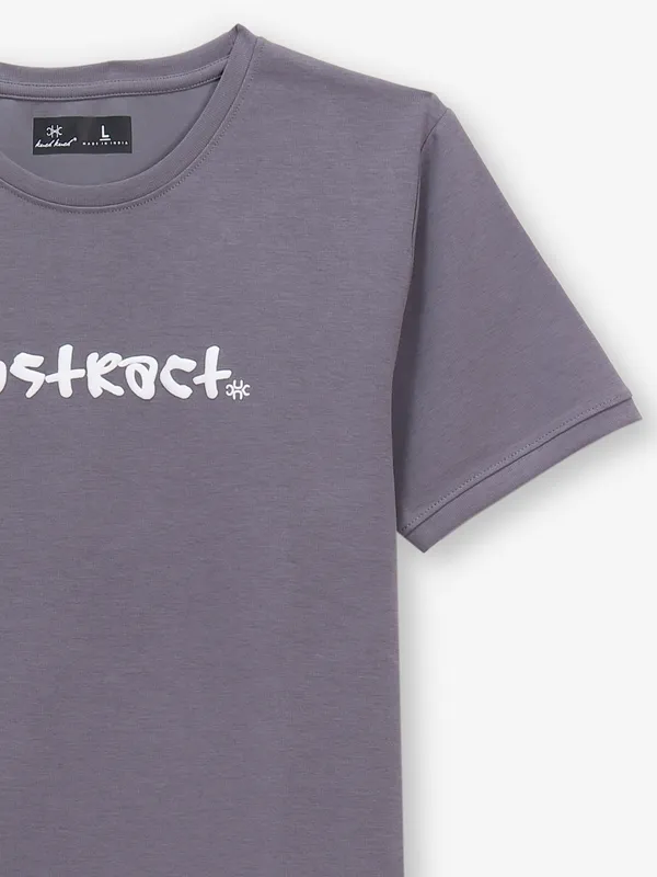 KUCH KUCH purple logo printed cotton t-shirt