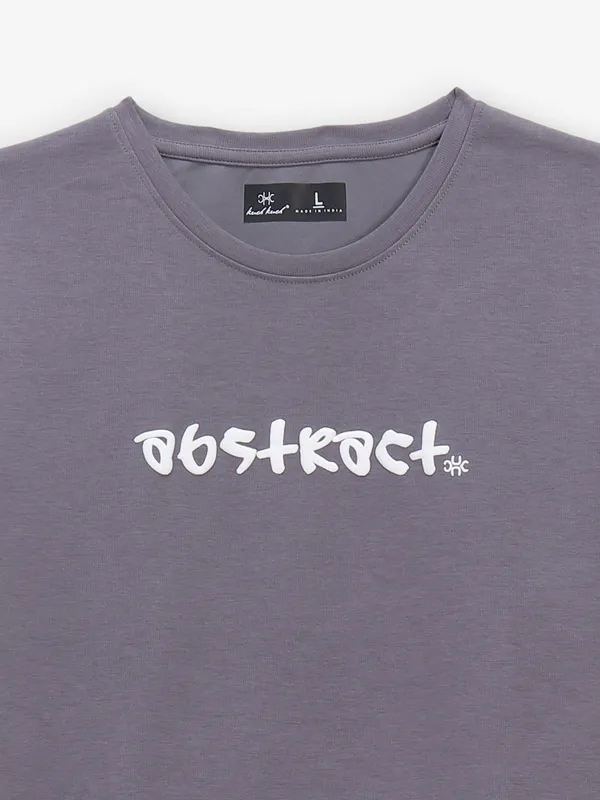 KUCH KUCH purple logo printed cotton t-shirt
