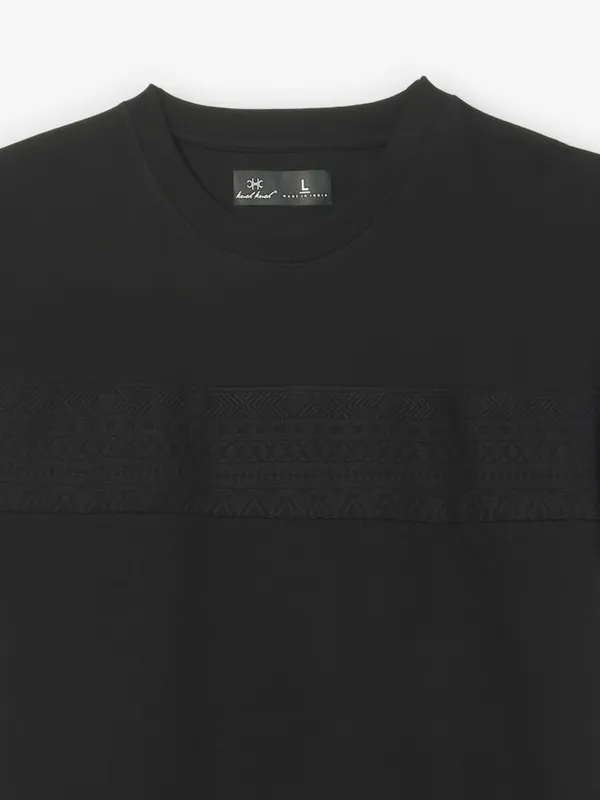 KUCH KUCH slim fit black cotton t-shirt