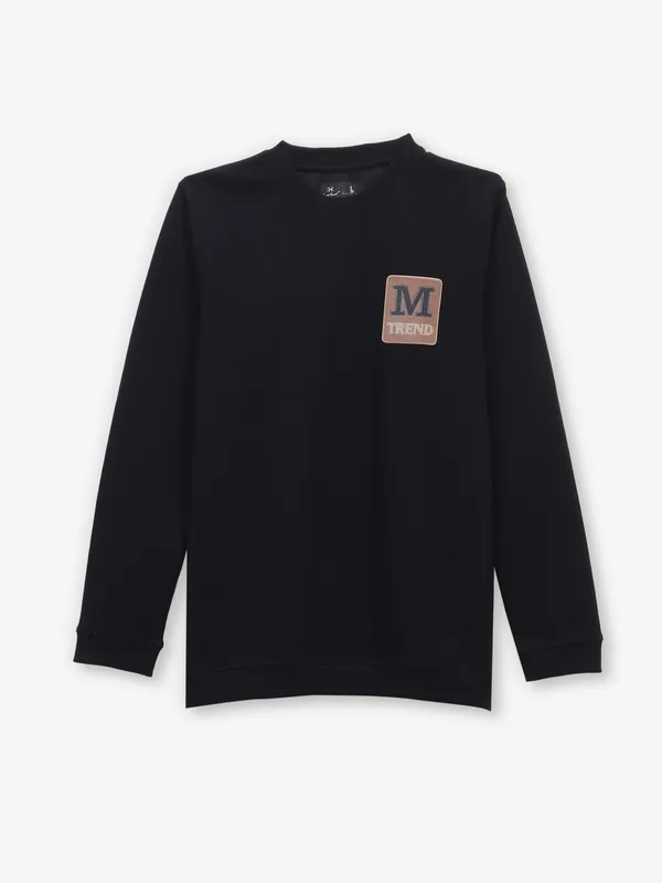 KUCH KUCH solid black logo cotton t-shirt