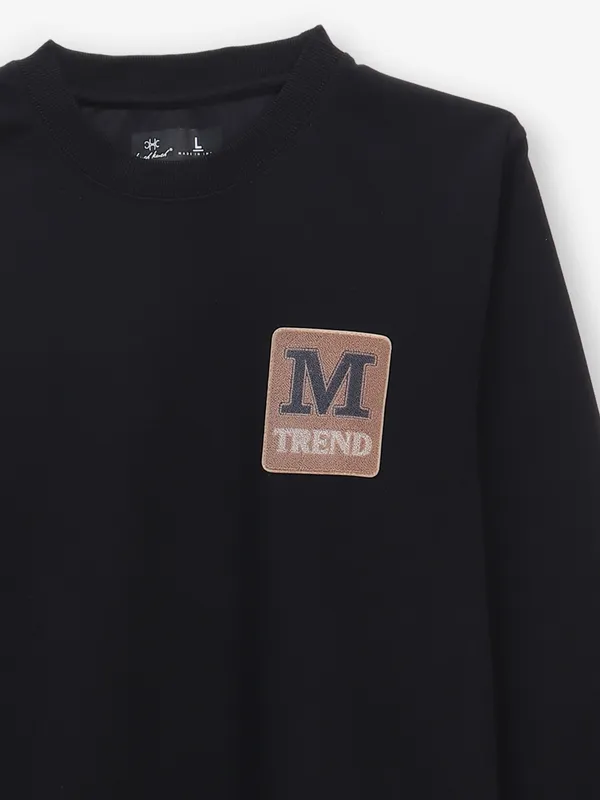 KUCH KUCH solid black logo cotton t-shirt