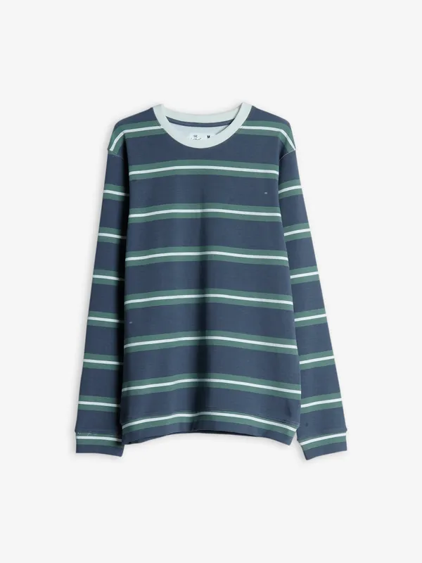Kuch Kuch stripe grey t shirt
