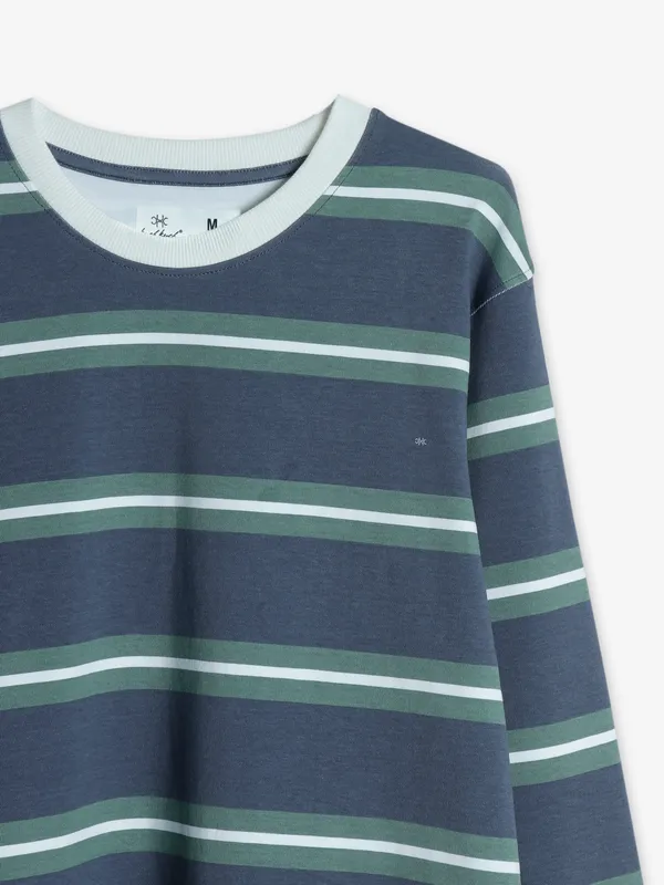 Kuch Kuch stripe grey t shirt