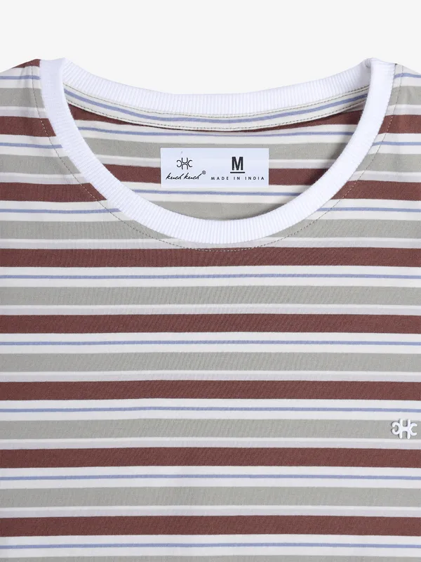 KUCH KUCH stripe grey t-shirt