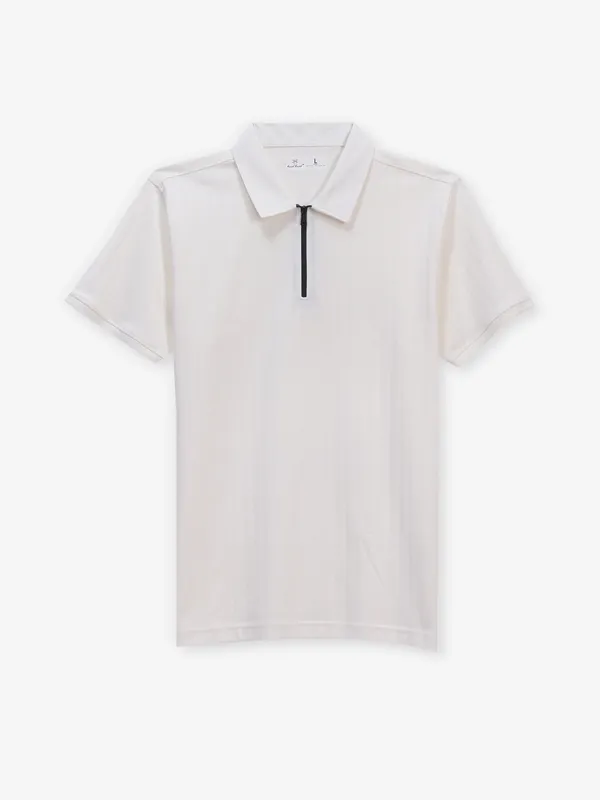 KUCH KUCH white slim fit cotton t-shirt