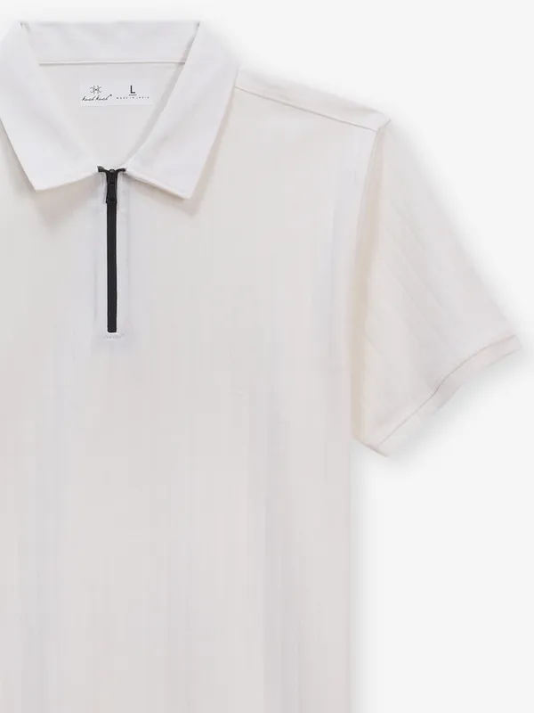 KUCH KUCH white slim fit cotton t-shirt
