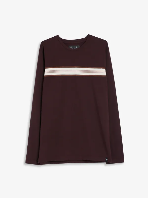 Kuch Kuch wine round neck t shirt