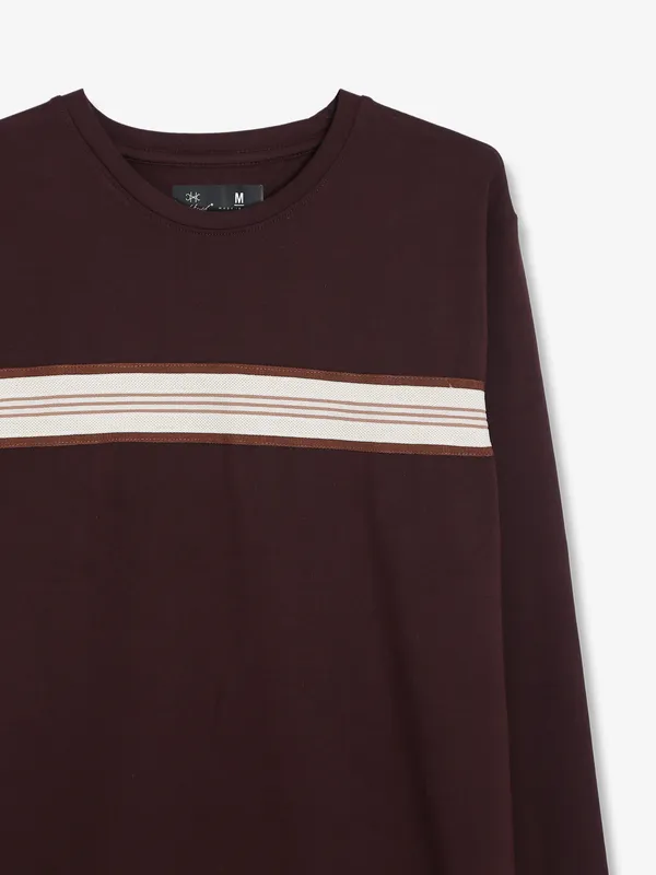Kuch Kuch wine round neck t shirt