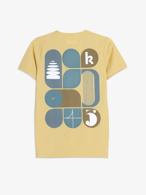 KUCH KUCH yellow printed t-shirt