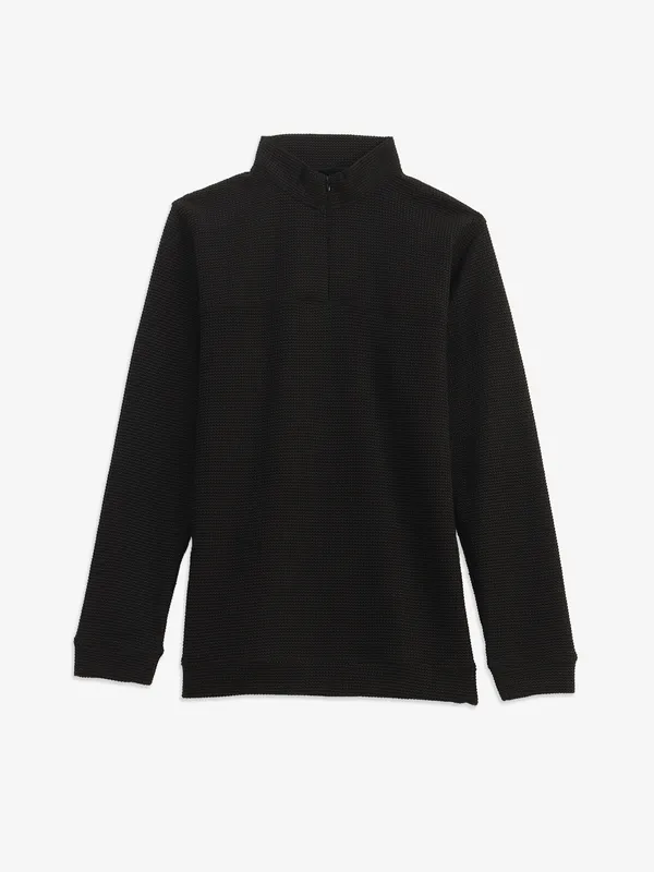 KUCHKUCH black cotton bandgala t-shirt