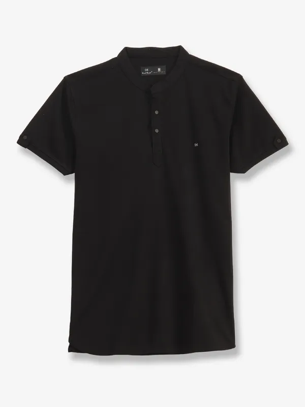 KUCHKUCH black plain cotton t-shirt