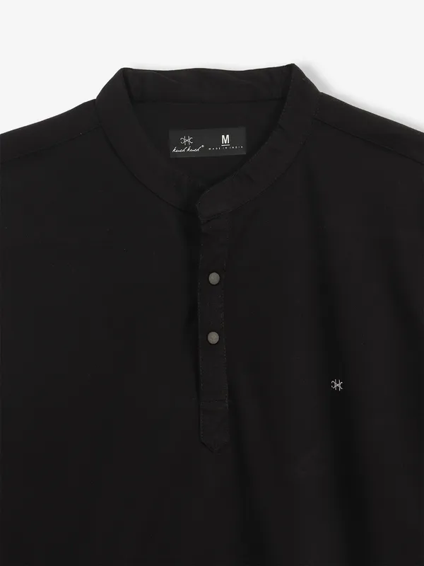 KUCHKUCH black plain cotton t-shirt