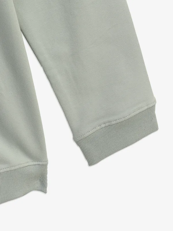 KUCHKUCH grey plain casual t-shirt