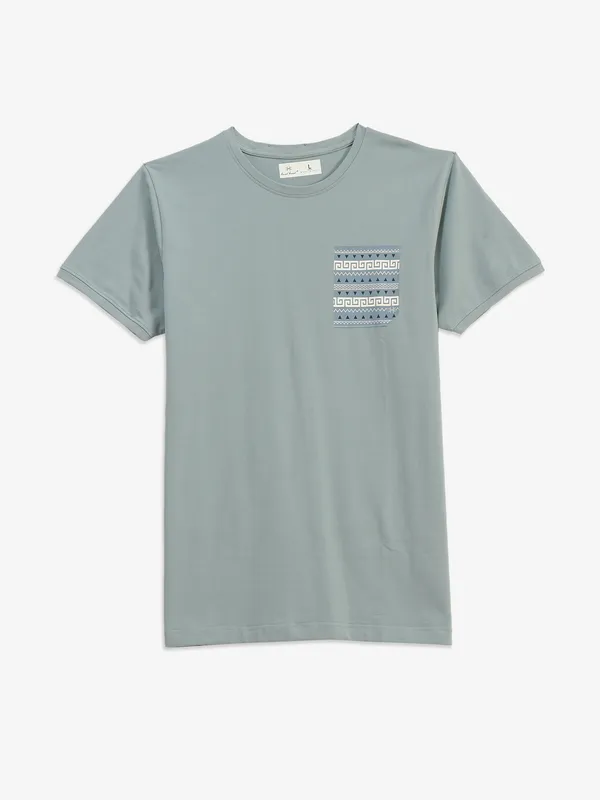 KUCHKUCH light green cotton t-shirt