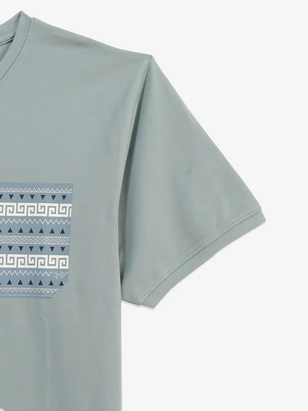 KUCHKUCH light green cotton t-shirt
