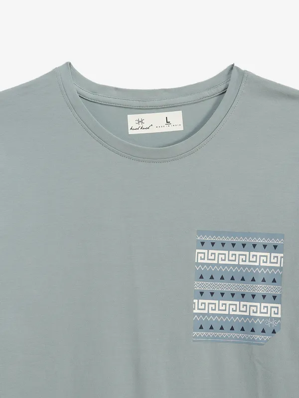 KUCHKUCH light green cotton t-shirt