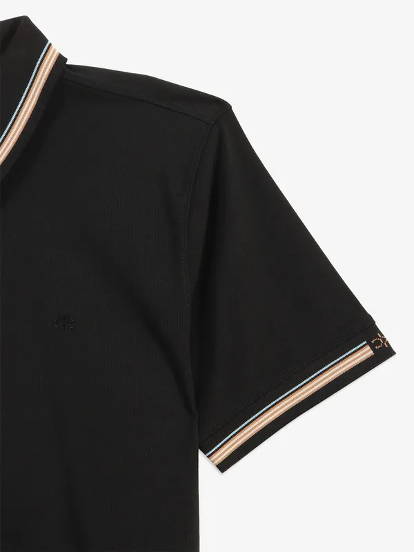 KUCHKUCH plain black casual t-shirt