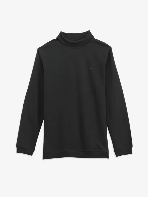 KUCHKUCH plain black cotton t-shirt