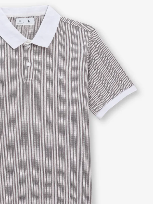 KUCHKUCH white stripe cotton t-shirt