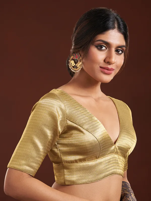 Latest beige silk blouse