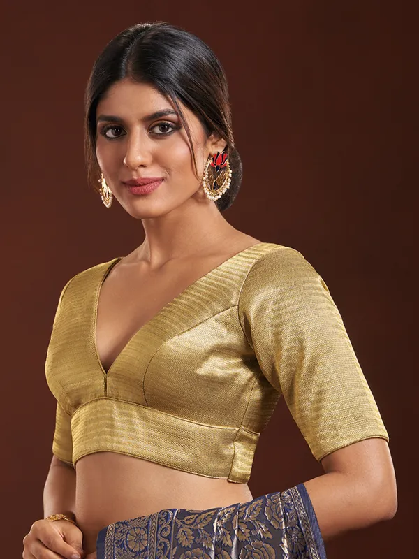 Latest beige silk blouse