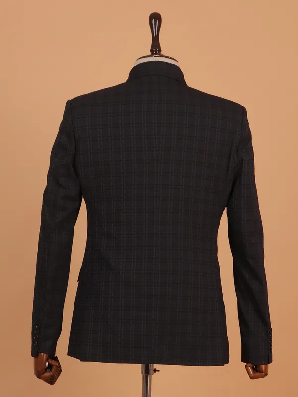 Latest black cotton blazer for men