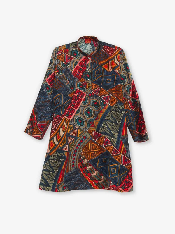 Latest blue silk kurta pajama