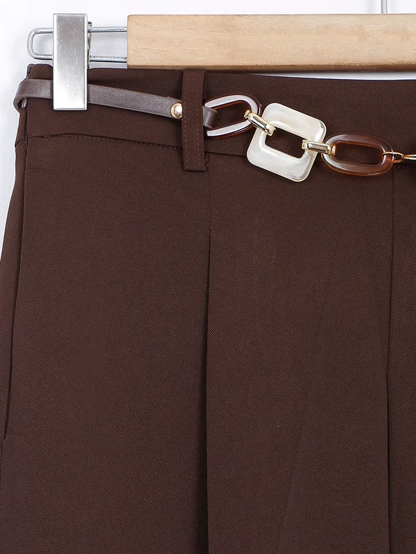 Latest brown formal trouser