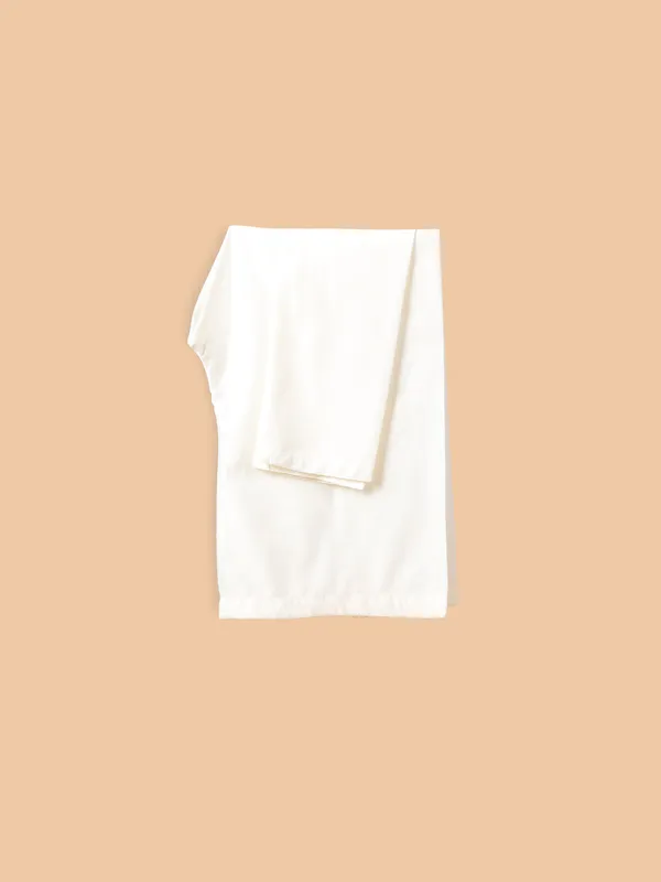 Latest cream cotton kurta suit for festive