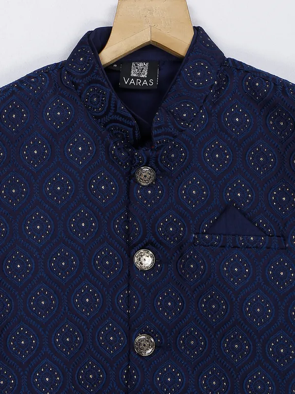 Latest navy waistcoat set for wedding
