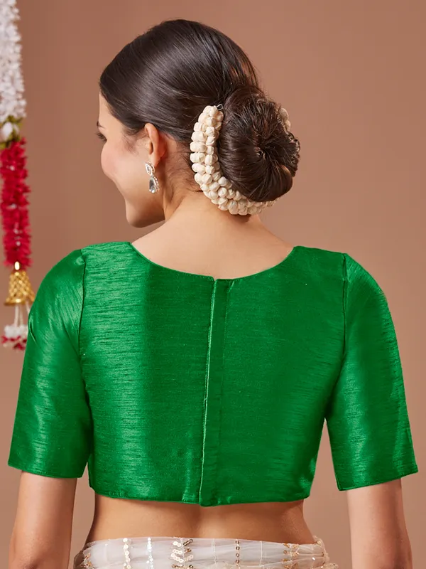 Latest pink cotton silk readymade blouse