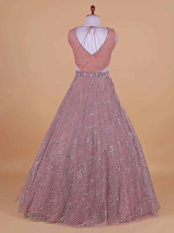Latest pink designer gown
