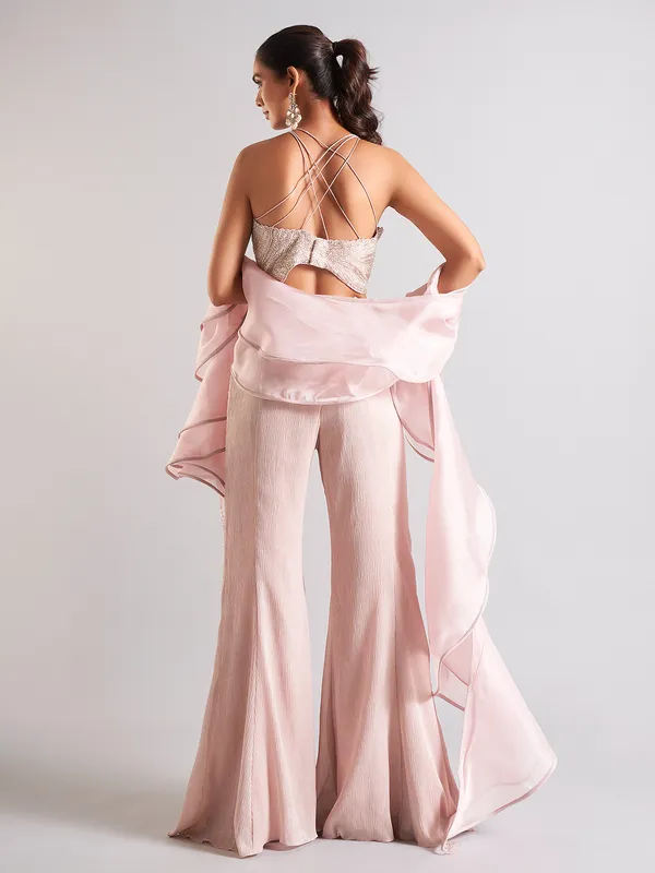 Latest pink palazzo salwar suit