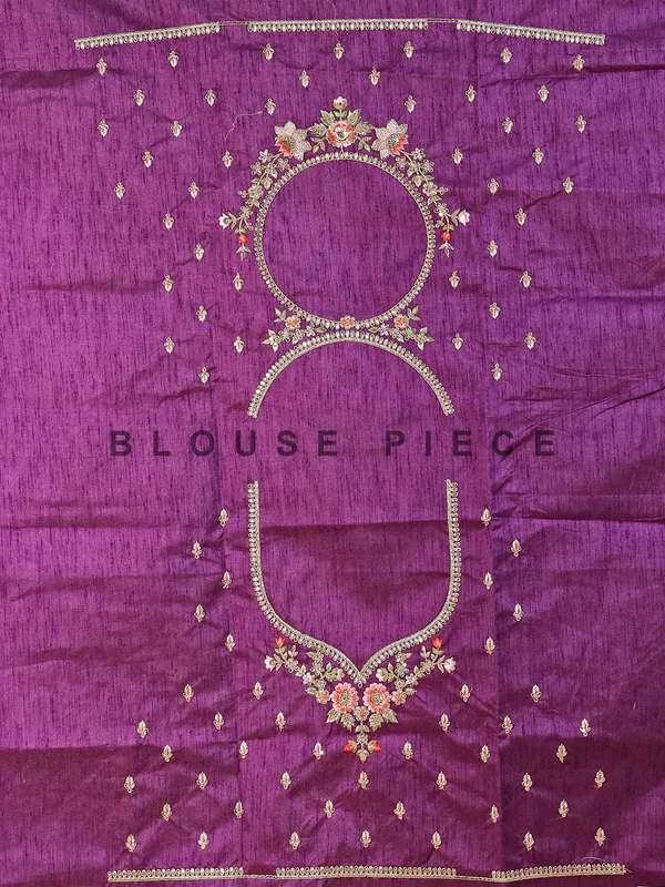 Latest purple silk lahenga choli for wedding