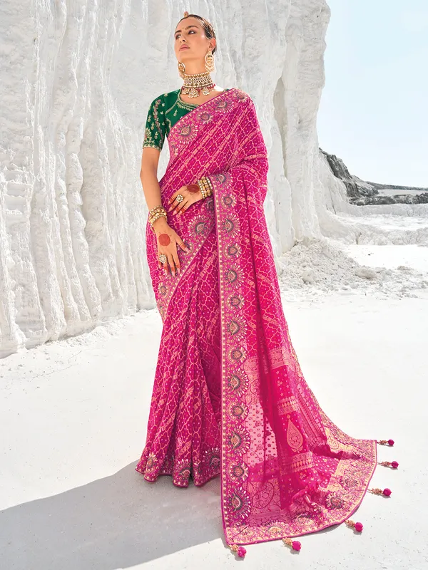 Shop Bandhej Sarees Online Exclusive Collection in Canada Canada