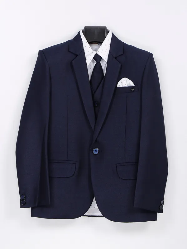 Latest terry rayon coat suit in navy