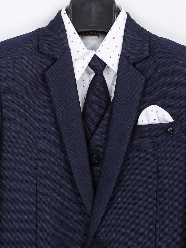 Latest terry rayon coat suit in navy