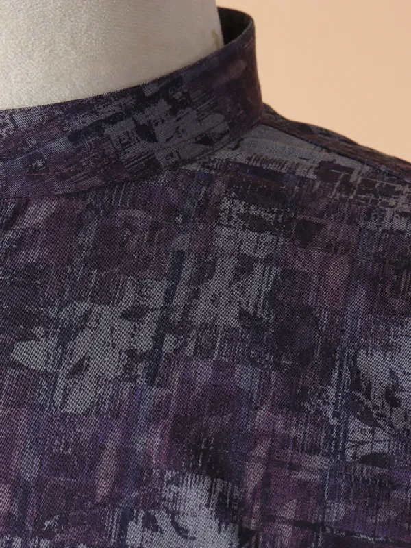 Latest wine silk kurta suit