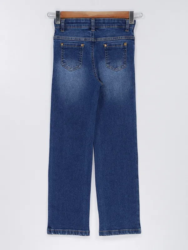 Leo n Babes dark blue washed jeans