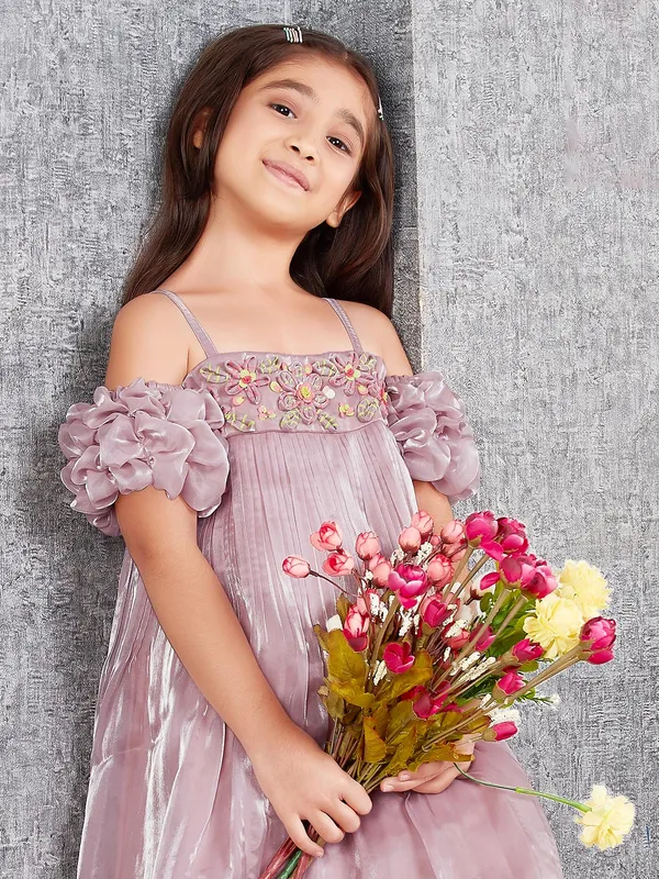 Leo n Babes dusty pink organza frock