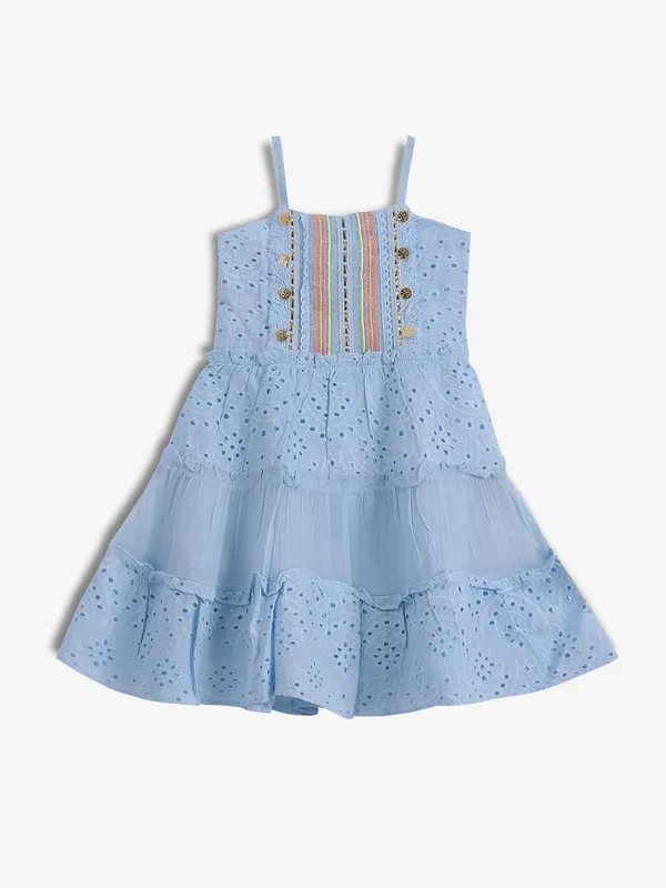LEO N BABES light blue cotton frock