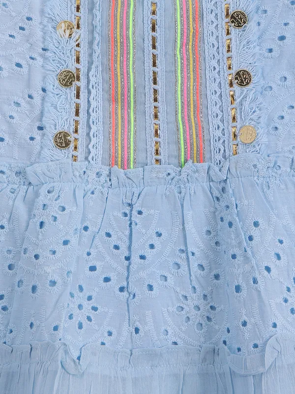 LEO N BABES light blue cotton frock