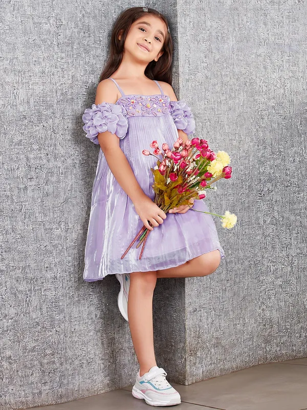 Leo n Babes organza lavender frock