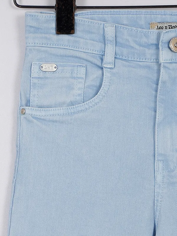 Leo n Babes sky blue solid jeans
