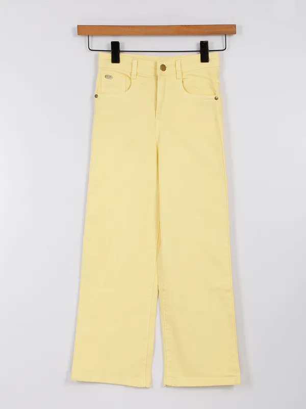 Leo n Babes yellow solid jeans