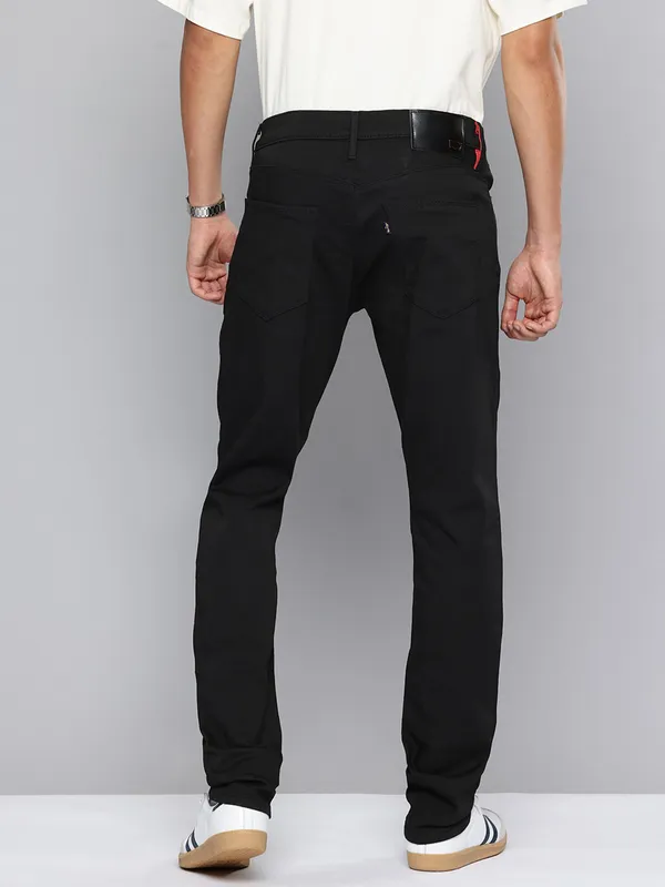 LEVIS 511 slim fit solid black denim for men