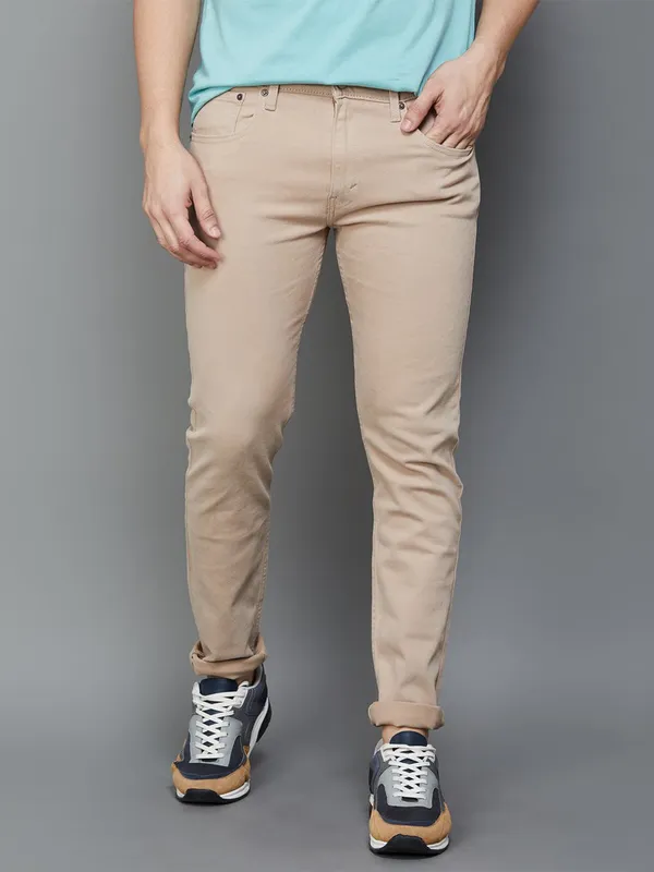 Levis 512 beige slim taper jeans