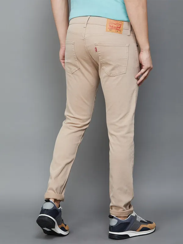 Levis 512 beige slim taper jeans