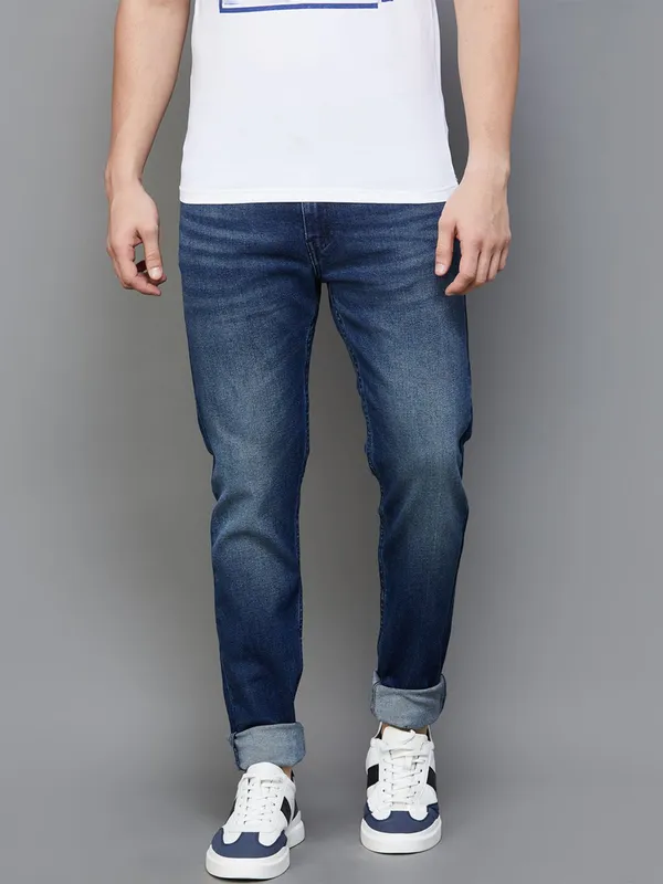 Levis 512 slim taper navy washed jeans